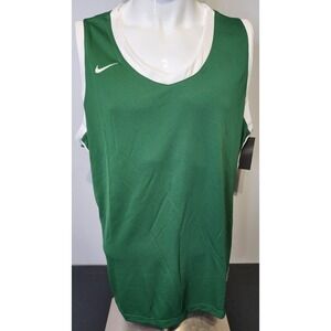 Nike Dri Fit Womans Size 3XL Green White‎ Engineered Jersey Tank Top AV2219-342